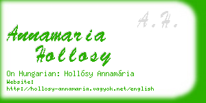 annamaria hollosy business card